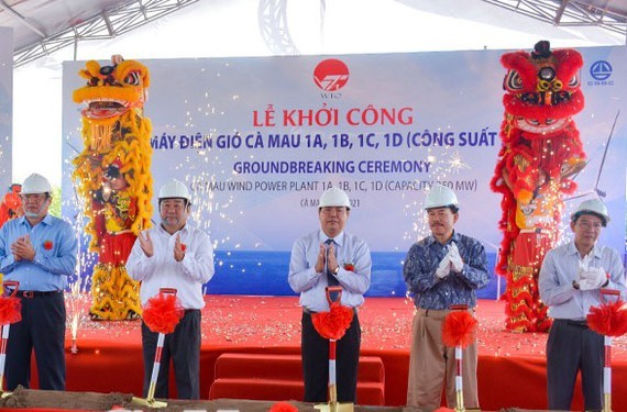 At the groundbreaking ceremony of the project (Photo: SGGP)