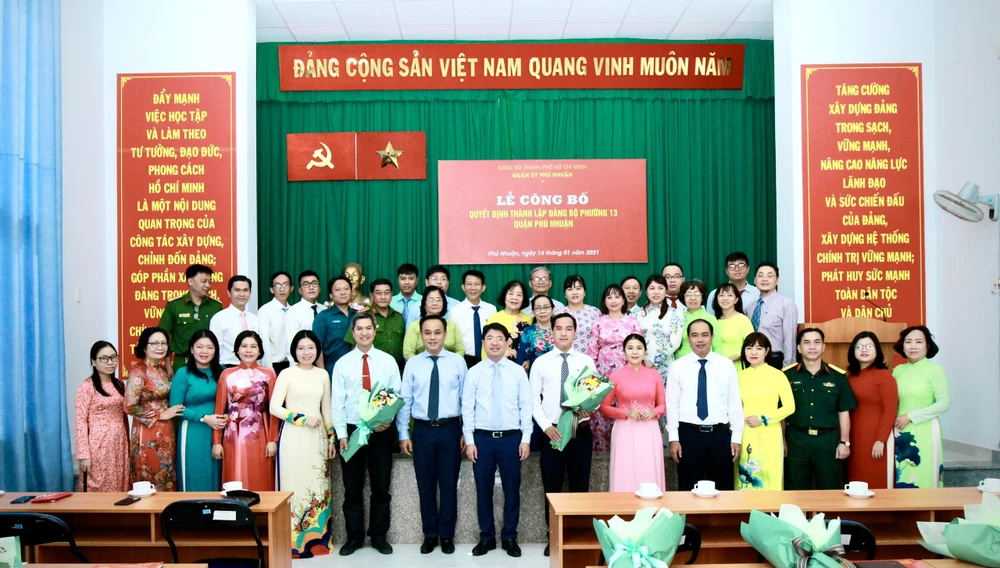 Ban Chấp hành Đảng bộ phường 13, quận Phú Nhuận ra mắt