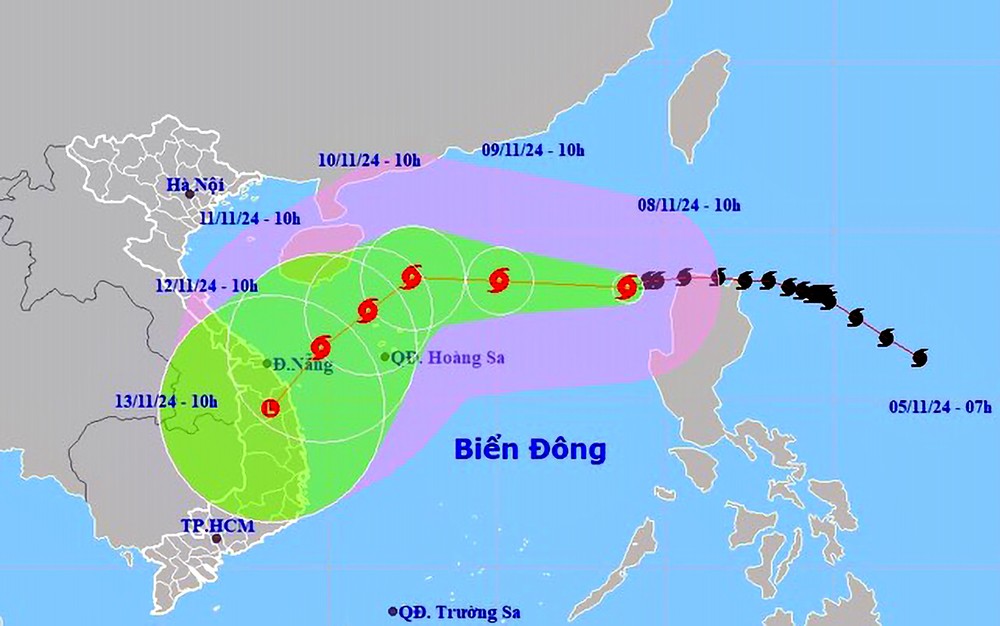 ７号台风复杂演变 可能危及中部沿海