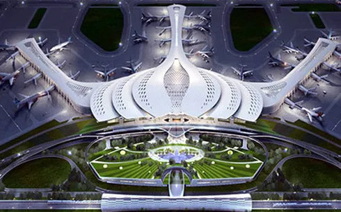 Phương án xây Sân bay Long Thành lấy ý tưởng từ hoa sen được nhiều người dân lựa chọn. (Ảnh minh họa: VNE) Phương án xây Sân bay Long Thành lấy ý tưởng từ hoa sen được nhiều người dân lựa chọn. (Ảnh minh họa: VNE)