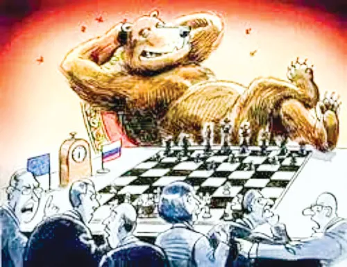 Ván cờ giữa “gấu Nga” và phương Tây vẫn chưa tới hồi kết. Ván cờ giữa “gấu Nga” và phương Tây vẫn chưa tới hồi kết.