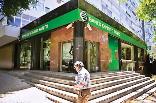 Một chi nhánh BES ở Lisbon hôm 10-7.