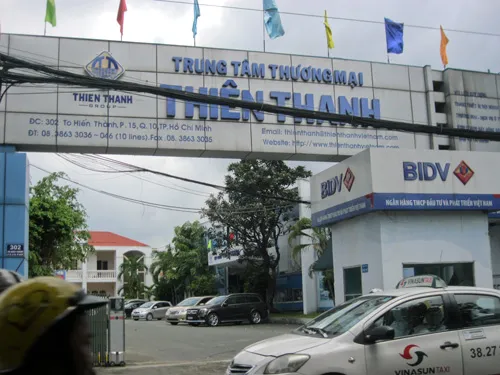 Khu đất vàng 4 mặt tiền tại trung tâm quận 10, TPHCM của Thiên Thanh, trong đó có trụ sở VNCB. Ảnh: Tr.Giang Khu đất vàng 4 mặt tiền tại trung tâm quận 10, TPHCM của Thiên Thanh, trong đó có trụ sở VNCB. Ảnh: Tr.Giang