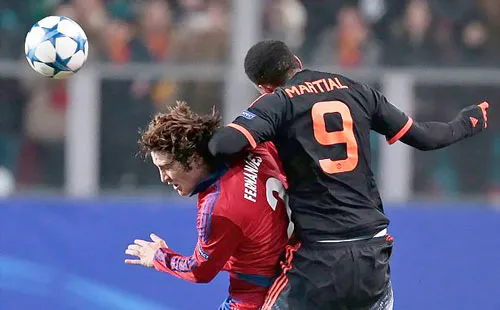 Martial ghi bàn trong trận gặp CSKA Moscow ở lượt đi. Martial ghi bàn trong trận gặp CSKA Moscow ở lượt đi.