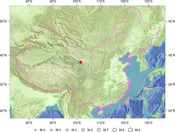 Động đất 6,4 độ Richter ở tỉnh Thanh Hải, Trung Quốc. Ảnh: CENC Động đất 6,4 độ Richter ở tỉnh Thanh Hải, Trung Quốc. Ảnh: CENC