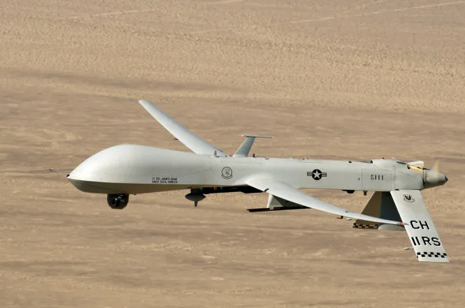 MQ-1 Predator được cho là phiên bản mẫu để IS chế tạo máy bay không người lái - Ảnh: US Air Force MQ-1 Predator được cho là phiên bản mẫu để IS chế tạo máy bay không người lái - Ảnh: US Air Force
