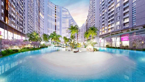 Biển đảo nhân tạo tại River City Biển đảo nhân tạo tại River City