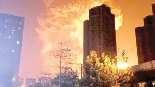 Vụ nổ lớn đã xảy ra ở Thiên Tân 1 ngày sau khi Trung Quốc phá giá NDT vào tháng 8-2015. Vụ nổ lớn đã xảy ra ở Thiên Tân 1 ngày sau khi Trung Quốc phá giá NDT vào tháng 8-2015.