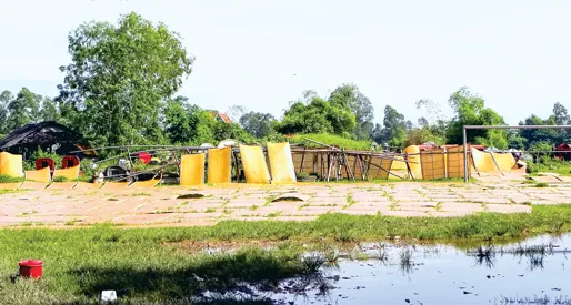 Miến được đem phơi ngay bên bãi nước thải, rác thải hôi thối. Những giàn miến lao cả xuống bãi nước thải. Người làm nghề bắt đầu dùng tay, chân để xé miến, rồi bó thành từng bó. Cứ chỗ nào có nắng chiếu là miến được đem ra phơi. Đất cát bẩn rơi vãi tứ tung và bám đầy trên những gian miến đang phơi . Miến được phơi ở bụi cây, bờ mương, góc vườn. Miến được đem phơi ngay bên bãi nước thải, rác thải hôi thối. Những giàn miến lao cả xuống bãi nước thải. Người làm nghề bắt đầu dùng tay, chân để xé miến, rồi bó thành từng bó. Cứ chỗ nào có nắng chiếu là miến được đem ra phơi. Đất cát bẩn rơi vãi tứ tung và bám đầy trên những gian miến đang phơi . Miến được phơi ở bụi cây, bờ mương, góc vườn.