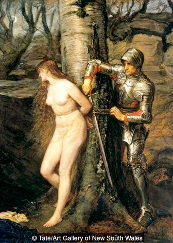 Bức The Knight Errant của Sir John Everett Millais (1870). Bức The Knight Errant của Sir John Everett Millais (1870).