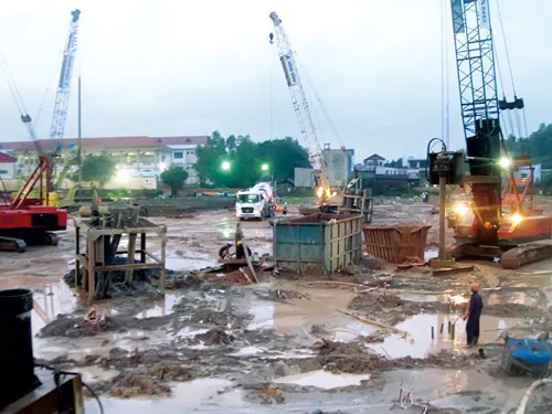 Dự án V-Citilight đang thi công phần móng. Dự án V-Citilight đang thi công phần móng.