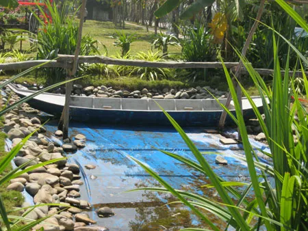 Một góc sông nước Việt Nam được tái hiện.