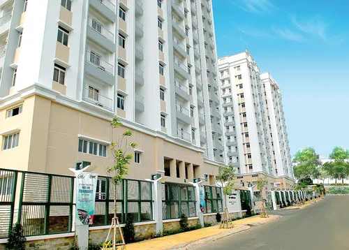 Một góc khu chung cư TDH - Trường Thọ đã được xây dựng hoàn chỉnh.