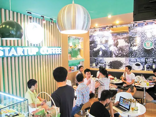 Chuỗi cà phê Starup Coffee. Ảnh: T. DUNG Chuỗi cà phê Starup Coffee. Ảnh: T. DUNG