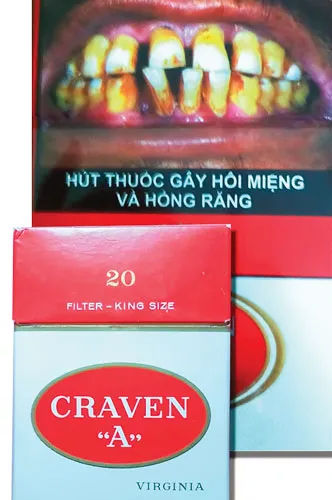 Hình ảnh cảnh báo trên bao thuốc Craven chưa biết hiệu quả đến đâu nhưng đã thấy làm lợi cho người bán. Hình ảnh cảnh báo trên bao thuốc Craven chưa biết hiệu quả đến đâu nhưng đã thấy làm lợi cho người bán.