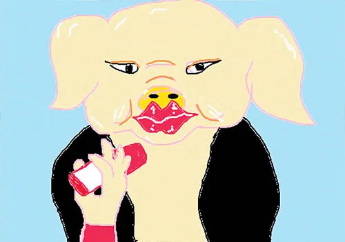 Tạp chí Economist gọi việc các AMC Trung Quốc dự định IPO là “trát son lên mặt lợn”. Minh họa: Văn Cường