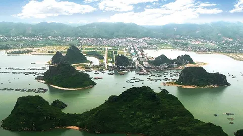 Một góc Vân Đồn, nơi được chọn xây dựng Đặc khu kinh tế tại Quảng Ninh.