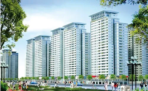 Phối cảnh dự án Nam Xa La. Phối cảnh dự án Nam Xa La.