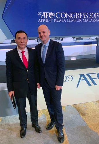 Chủ tịch FIFA gởi thư chúc mừng Phó chủ tịch VFF Trần Quốc Tuấn ảnh 1 Chủ tịch FIFA gởi thư chúc mừng Phó chủ tịch VFF Trần Quốc Tuấn ảnh 1