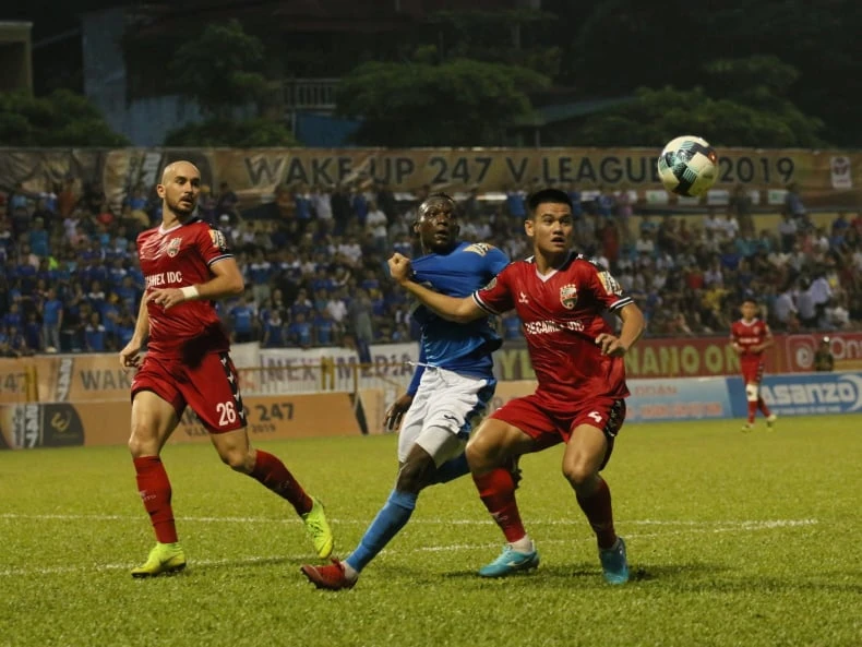 Becamex Bình Dương tiếp tục đà chiến thắng ở V-League 2019. Ảnh: Minh Hoàng