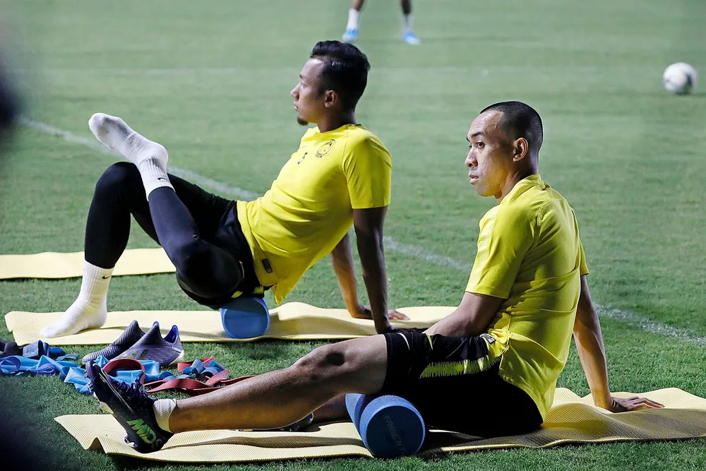 ĐT Malaysia tập buổi đầu tiên tại Hà Nội ảnh 4