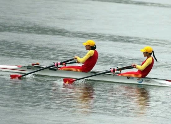 Các VĐV rowing tham dự vòng loại Olympic 2020.