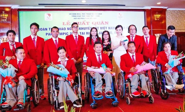 Các VĐV thể thao khuyết tật Việt Nam lên đường tham dự Paralympic 2020.