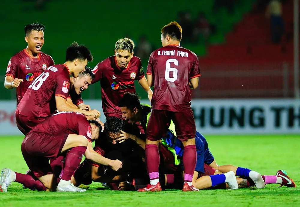 T.Bình Định kịp gượng dậy sau trận thắng 3-0 trước Khánh Hòa trên sân Quy Nhơn