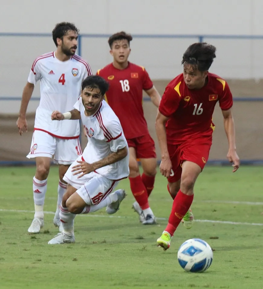 Cuộc so tài giữa U23 Việt Nam và U23 UAE vào năm 2022