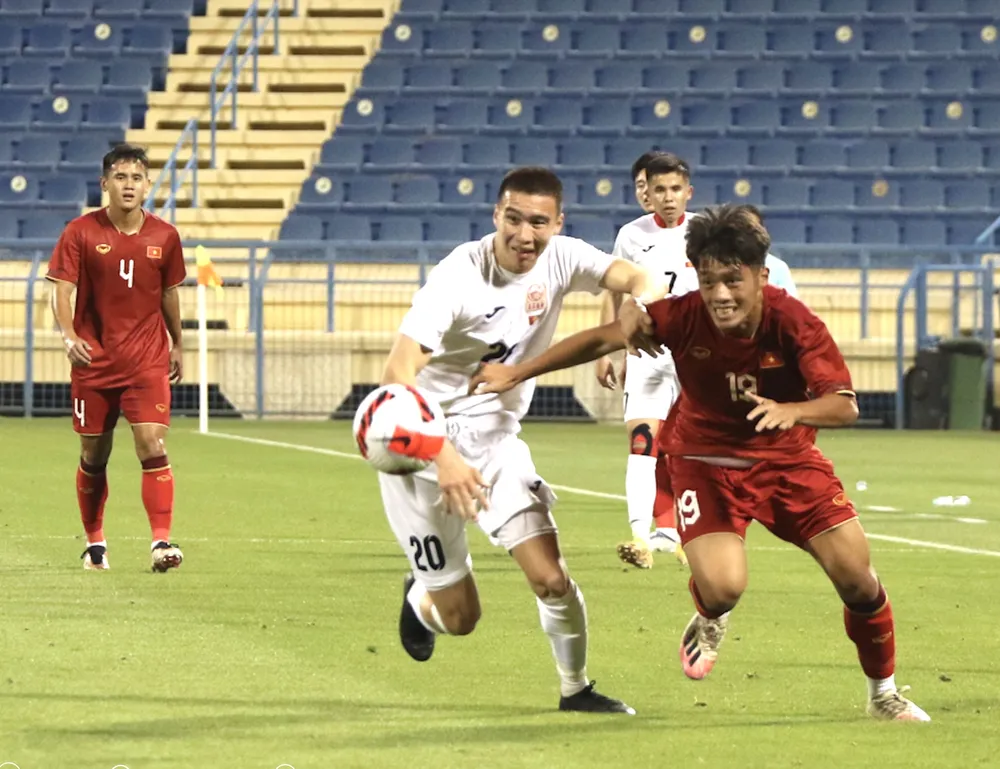 U23 Việt Nam trong trận cuối gặp Kyrgyzstan vào rạng sáng 29-3