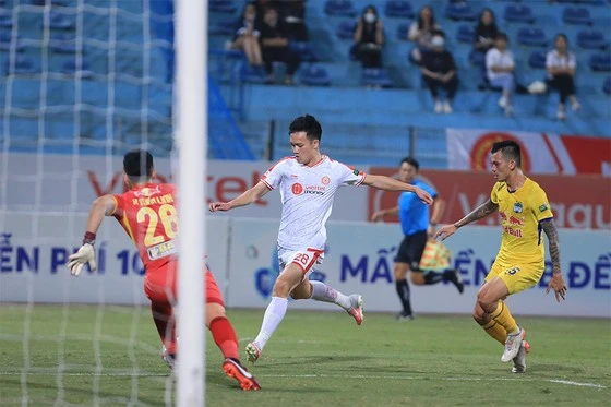 Hoàng Đức cùng Viettel đã thắng HA.GL 2-0 ở cuộc so tài tại mùa bóng 2023