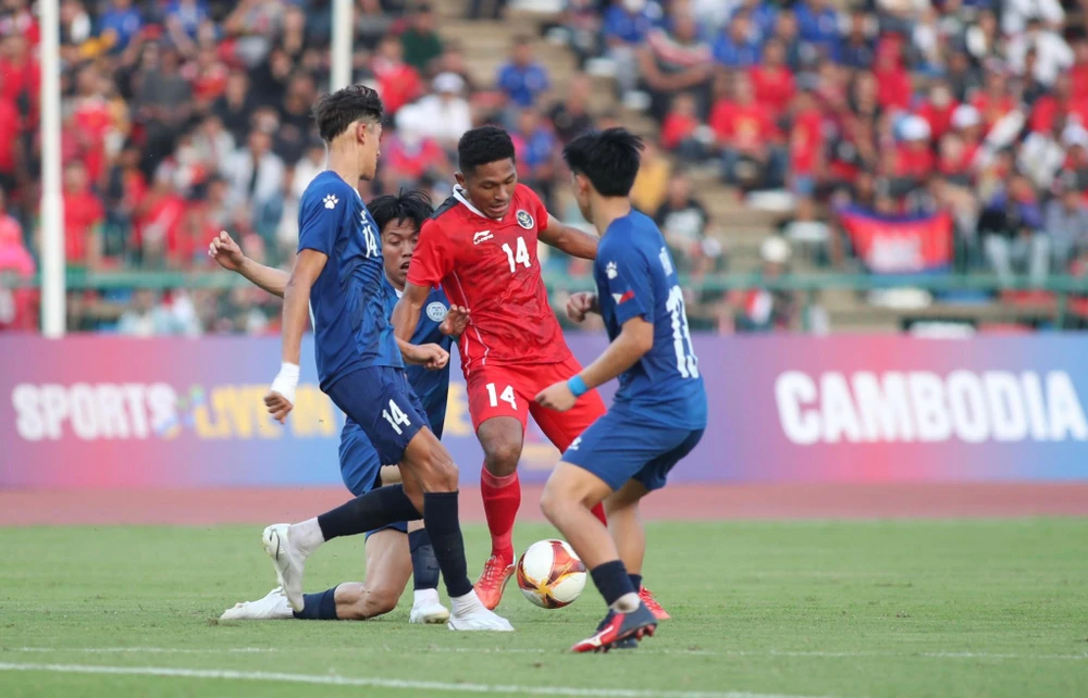 U22 Indonesia khởi đầu SEA Games 32 bằng chiến thắng cách biệt 3-0 trước Philippines. Ảnh: Đ.C