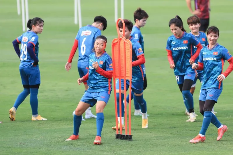 Các tuyển thủ Việt Nam sớm đi vào tập luyện để hướng đến VCK World Cup nữ 2023