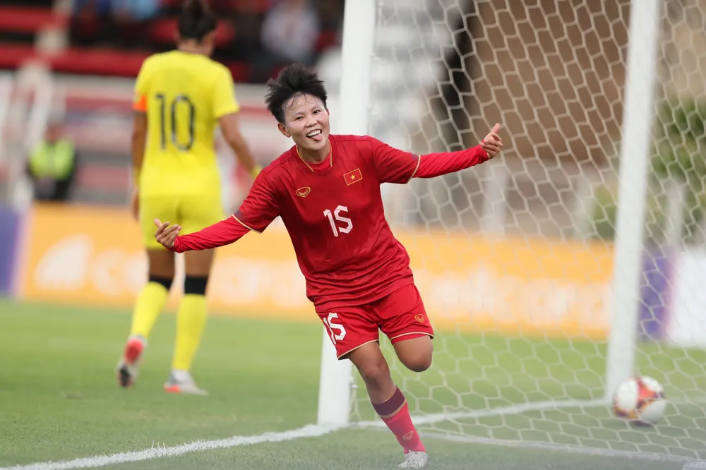 Bích Thùy, tác giả bàn thắng quyết định đưa đội tuyển nữ Việt Nam đến với World Cup 2023