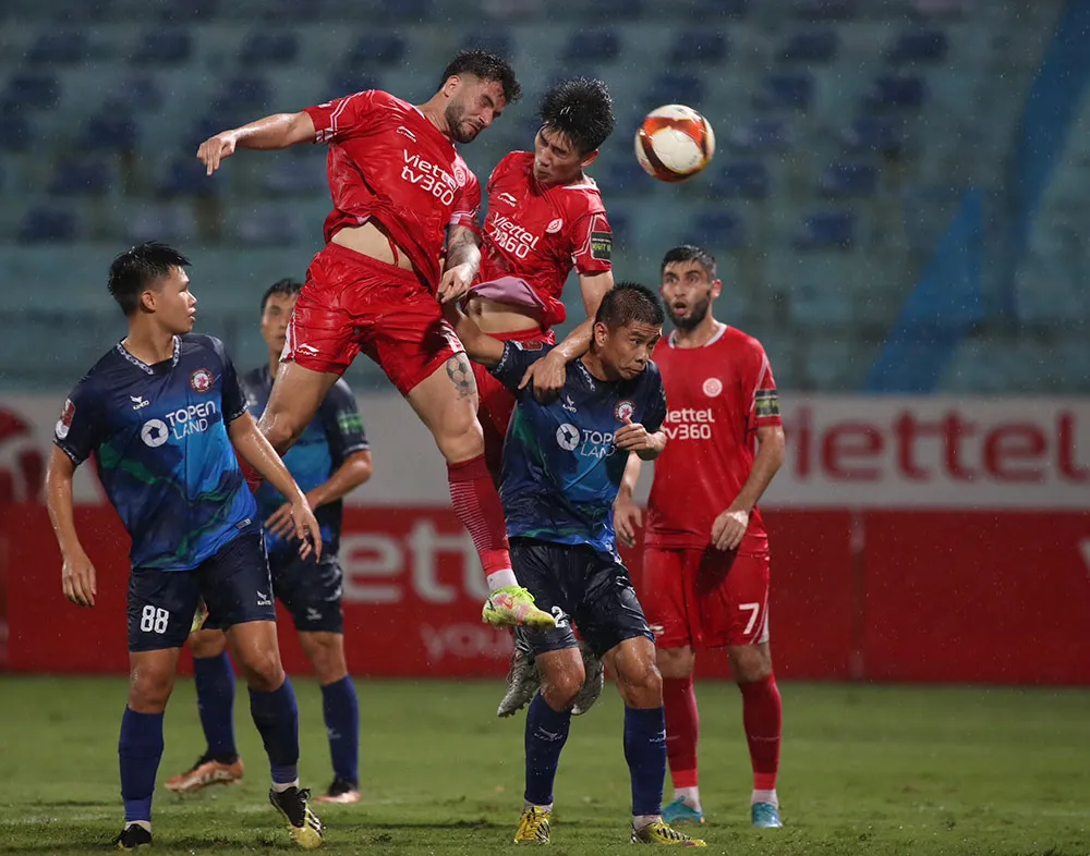 Viettel chiếm ưu thế về đối đầu so với Bình Định trong thời gian qua