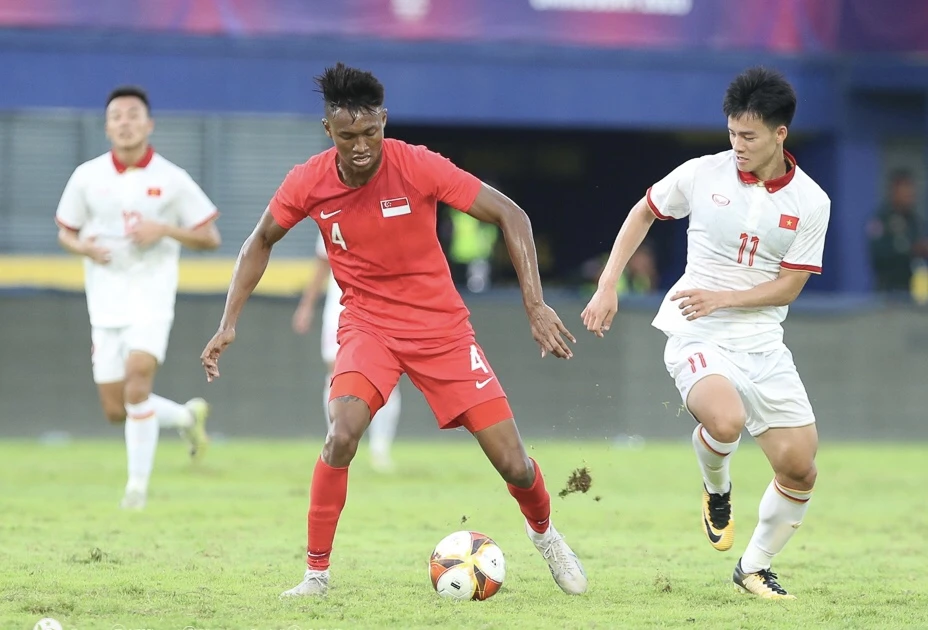 U23 Việt Nam từng đánh bại U23 Singapore tỷ số 3-1 ở vòng bảng SEA Games 32 hồi tháng 5. 