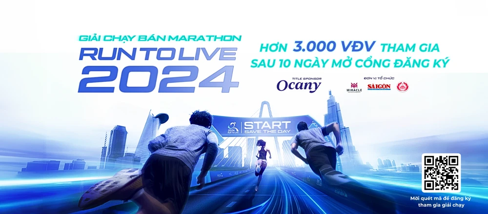 Run To Live 2024 thu hút đông đảo cộng đồng chạy bọ đăng ký tham dự. 