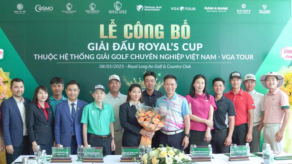 Công bố ra mắt giải golf chuyên nghiệp Royal’s Cup 2025 sáng 8-5.