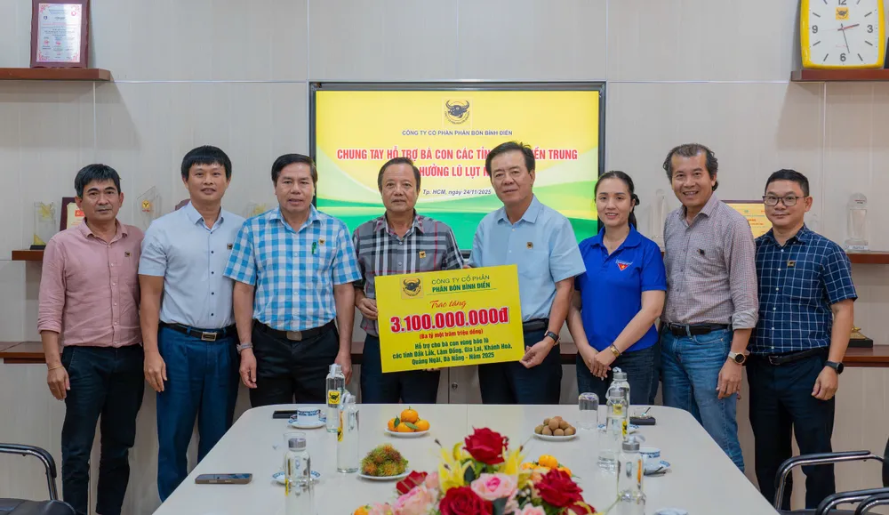 Ban Tổng Giám đốc Công ty Cổ phần Phân bón Bình Điền đã phát động quyên góp cho gói Hỗ trợ khẩn cấp trị giá 3,1 tỷ dồng.