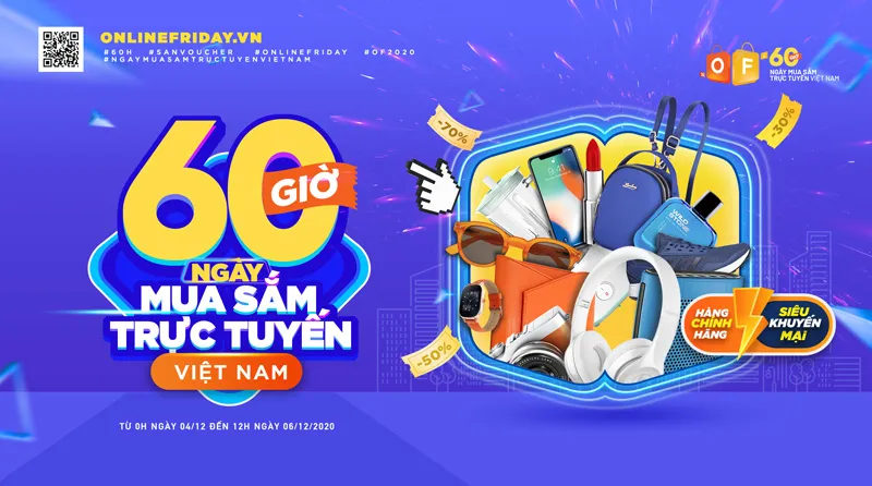 Giảm giá sâu độc quyền lên tới 100% tại chương trình 60 giờ mua sắm lớn nhất trong năm ảnh 1 Giảm giá sâu độc quyền lên tới 100% tại chương trình 60 giờ mua sắm lớn nhất trong năm ảnh 1