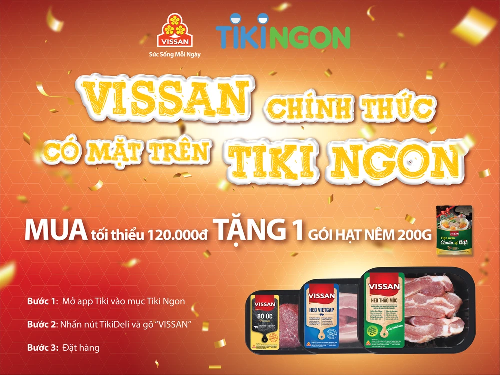 VISSAN chính thức có mặt trên Tiki ngon