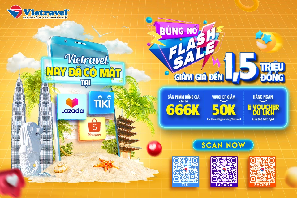 Vietravel khai trương gian hàng trực tuyến trên các sàn TMĐT 