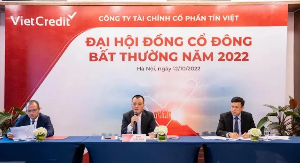 VietCredit tổ chức đại hội cổ đông bất thường năm 2022