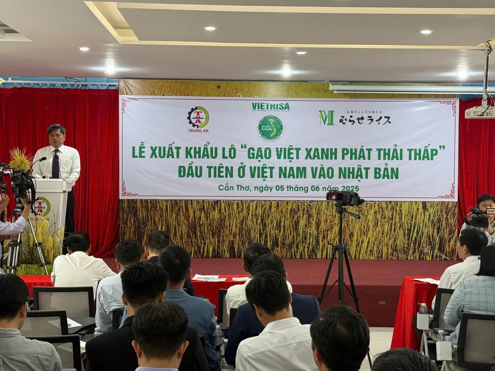 Gạo Việt phát thải thấp lần đầu đi Nhật Bản