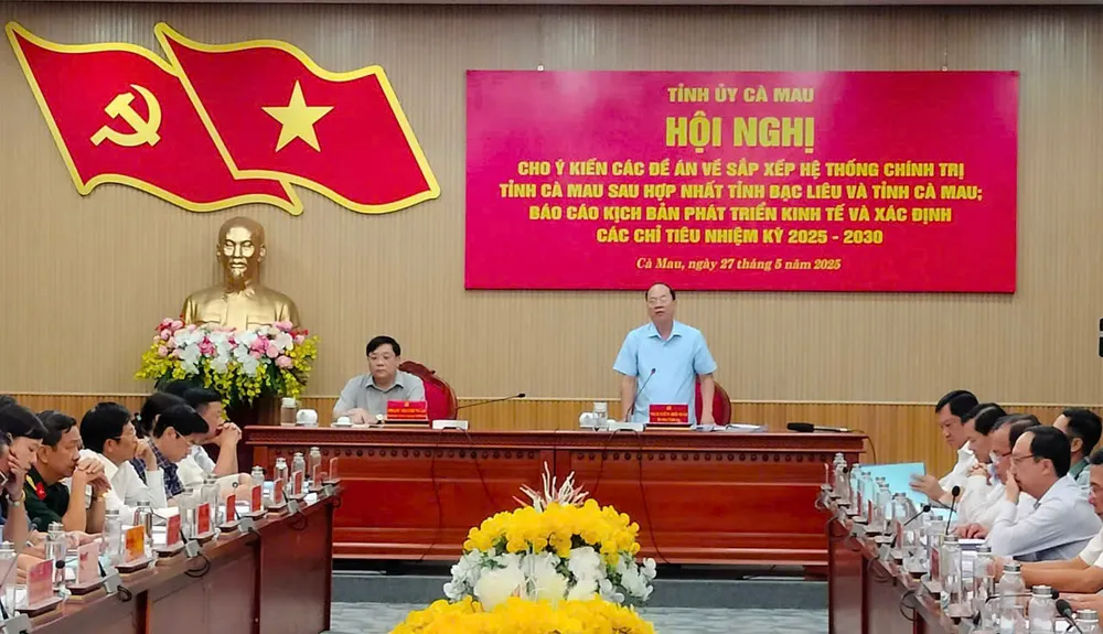 Bí thư Tỉnh ủy Cà Mau Nguyễn Hồ Hải phát biểu tại hội nghị 57b82c6a7cc9c99790d8.jpg