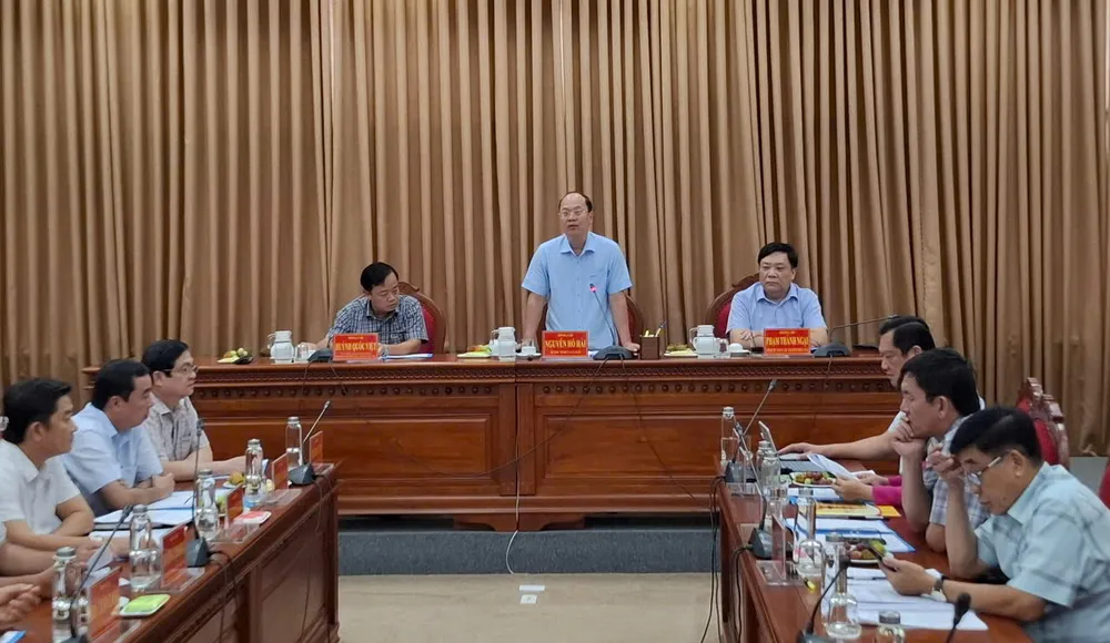 Bí thư Tỉnh uỷ Cà Mau Nguyễn Hồ Hải phát biểu tại buổi làm việc d38b473cc16d75332c7c.jpg