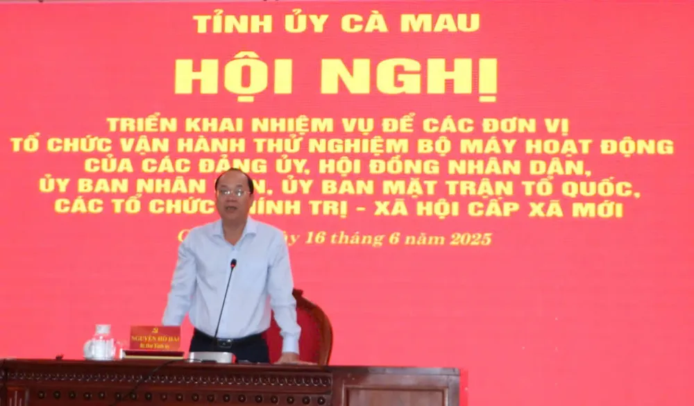 Bí thư Tỉnh ủy Cà Mau Nguyễn Hồ Hải phát biểu tại hội nghị 58897cd4f29845c61c89.jpg