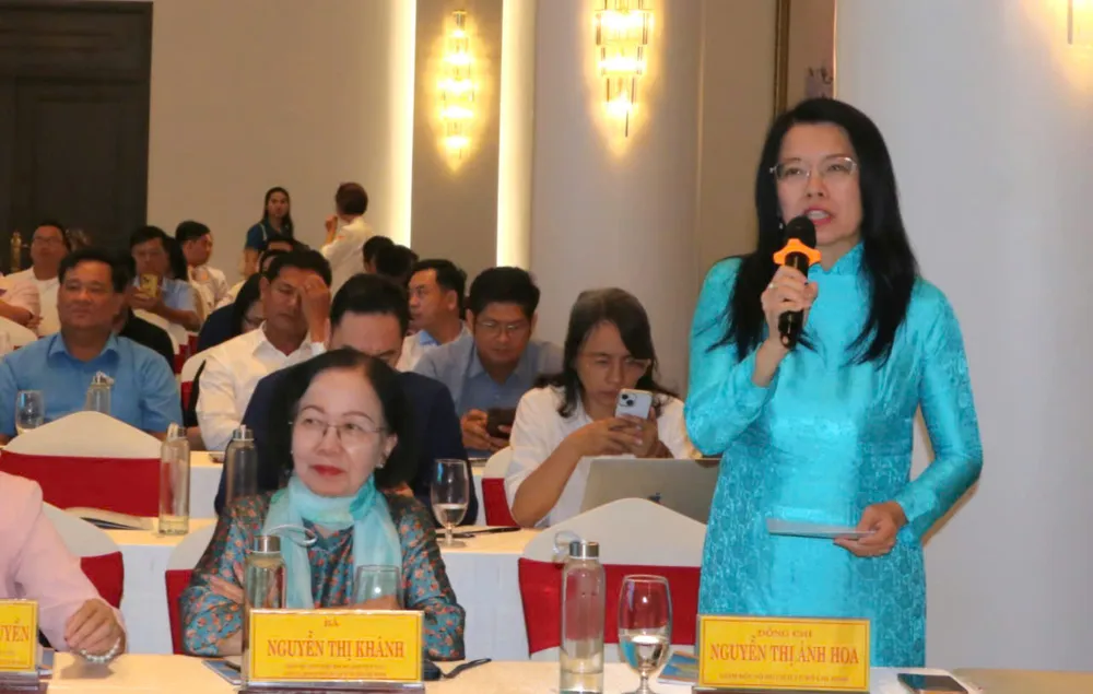Giám đốc Sở Du lịch TPHCM Nguyễn Thị Ánh Hoa phát biểu tại hội thảo 499900478972299470.jpg