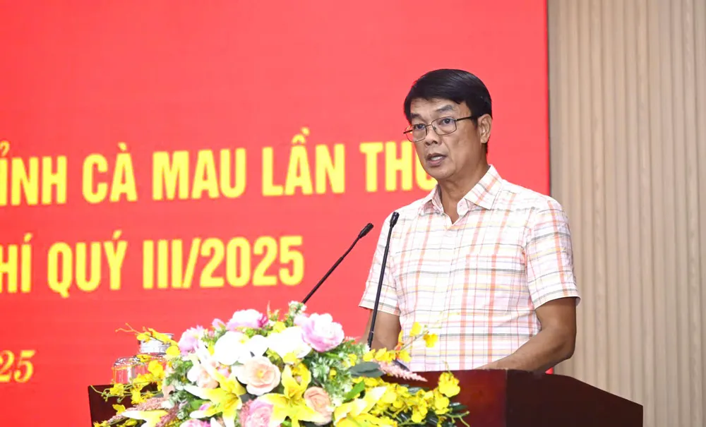 Đồng chí Nguyễn Nam Phong thông tin về Đại hội đại biểu Đảng bộ tỉnh Cà Mau lần thứ I, nhiệm kỳ 2025-2030 4301747346184792647.jpg