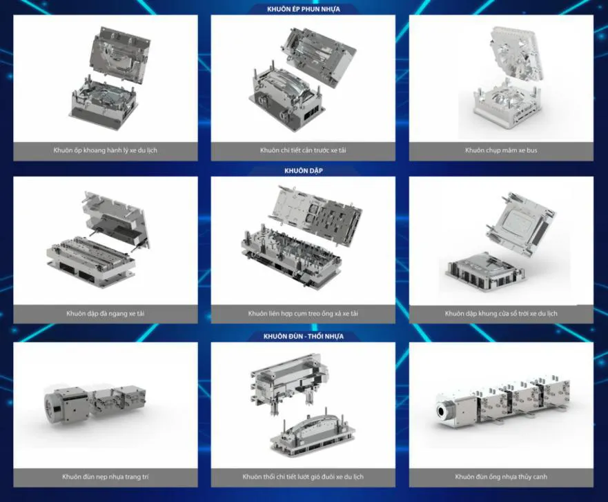 Các sản phẩm khuôn mẫu của Thaco Industries